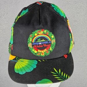 Vintage‎ Jeep EAGLE Aloha Bowl Hawaii Hat One Size Fits All Adjustable Black USA